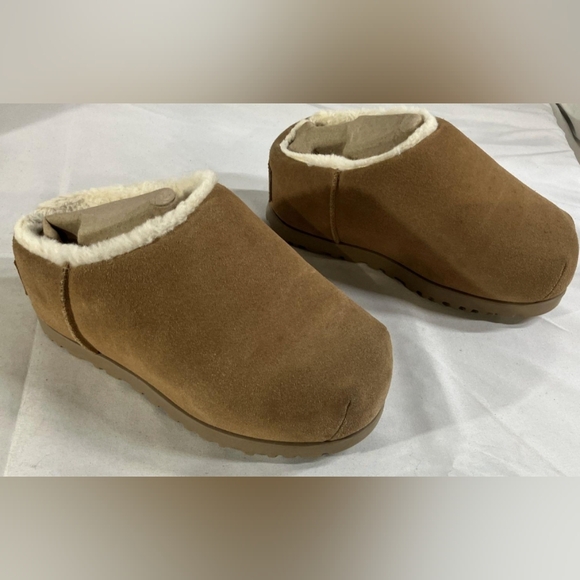 UGG Wmns Pumped Slide 'Chestnut' Slippers Size 9 W/Box MSRP $160 - Picture 6 of 12